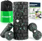 Faszienrolle Set mit 3D-Texturmassage, Enthält Anweisungen und Poster in Deutscher Sprache Traget...