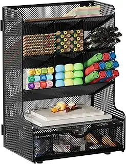 EasyPAG 9 Fächer Metall Zusammensetzen Schreibtisch Organizer Stiftehalter Stift