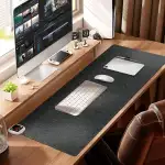 Schreibtischunterlage Filz 100x40 cm –Mauspad XXL Deunkelgrau mit rutschfester Gummibasis, Schreibtisch Unterlage Desk Mat, Filz Mauspad für Büro, Homeoffice & Gaming