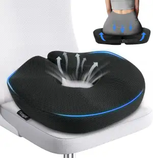 Feagar Sitzkissen - Verstellbarer Orthopädischer Sitzring, Donut Kissen Extra Gr