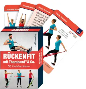 Rückenfit mit TheraBand ® & Co.: 55 Trainingskarten - 4. Auflage 2025 - (Trainin