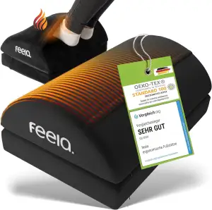 feela.® Fußstütze Schreibtisch [VERGLEICHSSIEGER] – Ergonomische Fußhocker mit P