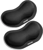 TIDALSOIL Mouse Wrist Rest, 2 Pack Mouse Wrist Rest Support Cushion mit Anti-Rutsch-Gummi-Basis, ...