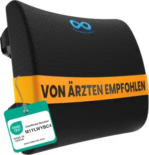 Everlasting Comfort Lendenwirbelstütze – für Büro, Schreibtischstuhl und Autosit