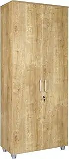 furni24 Aktenschrank mit Schloss und Fächern – Abschließbarer Holzschrank fürs B