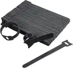 Amazon Basics Kabelbinder, verstellbar, zum Organisieren von Kabeln, 100 Stück, schwarz