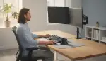 Monitorposition für gesunden Nacken