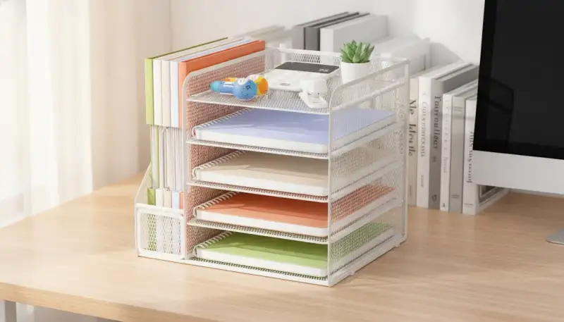 Der smarte Schreibtisch Organizer mit 5 Ablagen: So schaffen Sie mühelos Ordnung