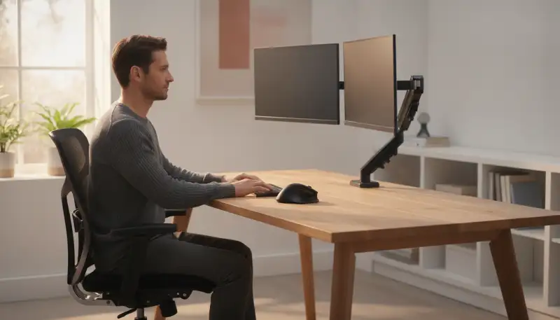 Ergonomische Bildschirmhöhe: Schmerzfrei arbeiten