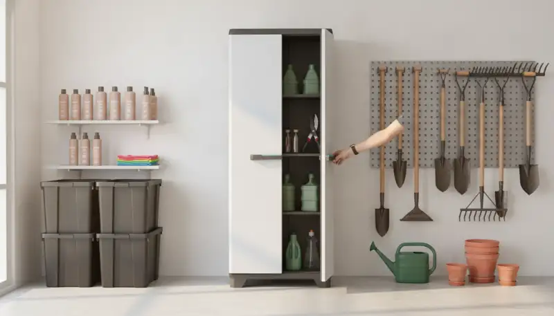 Mehr Platz, mehr System: Der Keter Linear Kunststoffschrank hoch im Fokus